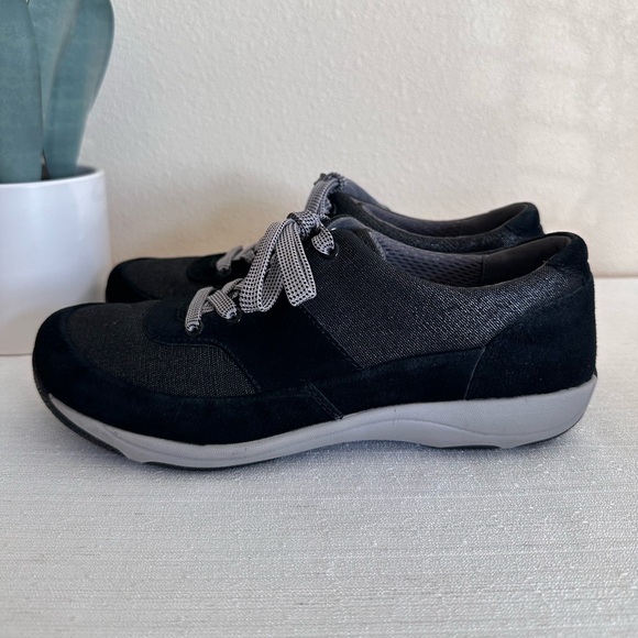 Dansko Shoes - Dansko Hayden Black Leather Metalic Lace Up Casual Sneakers Women’s EU39 US8.5-9